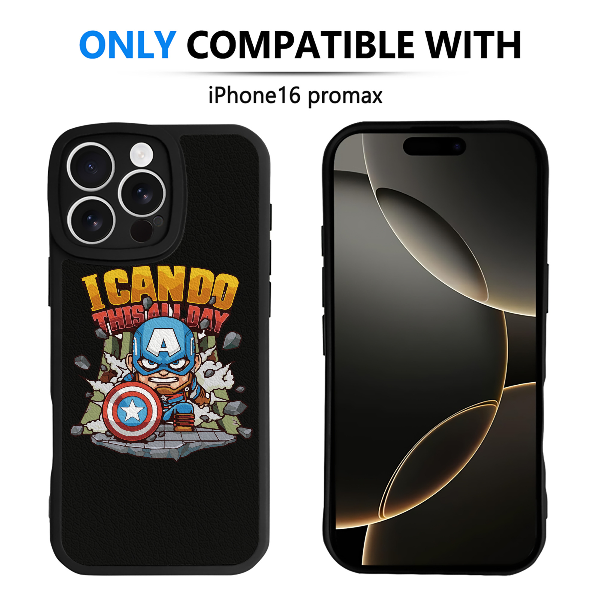 （画像用） アベンジャーズ The Avengers 【iPhone 16シリーズ対応】シリコンスマホケース（レザー調） 材質：シリコン
